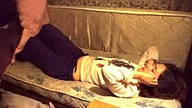 Teen Bends Over for Big Cock in Bed