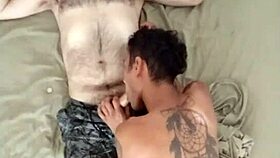 starting the day with a blowjob for a hairy hot guy