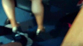 He fucks his mother-in-law at work, starting with a blowjob and ending in a cumshot on her shaved pussy