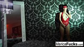 marica hase masturbates in sexy lingerie