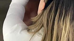 Snowbunny's clothes get ripped by BBC before intense fucking and creampie.