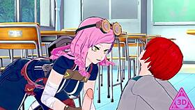 Koikatsu mei hatsume and shoto todoroki in hentai videos with sex scenes, blowjobs, handjobs, and cumshots from the real 3d stories 1 4