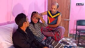 young wife says, fuck me in this threesome with hanif pk and popy!