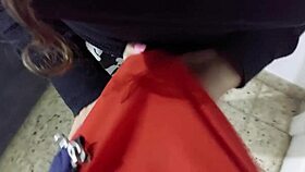 Following my sister-in-law in the living room