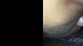 i'm showing how to suck this monster cock rough. big tits ebony crossdresser in homemade video.