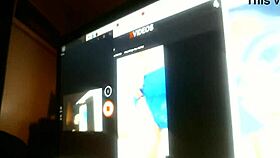 watching this russian chick moan while masturbating to cumshot