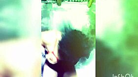 tranny performs crazy dancing routine dedicated to satan in an extreme setting