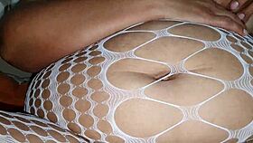 BBW Works Herself Hard Until She Squirts in Solo Session