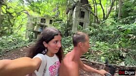 brought my stepsister to an abandoned house with bats, banged her overlooking the sea! 🦇