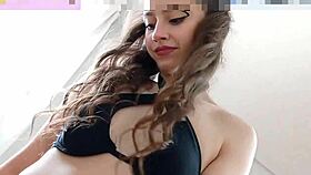 18yo brunette blows cock in bikini, then rides shanaxnow