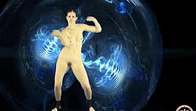 my sweet dancing to asian music with the psychedelic background part 1