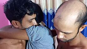 Hanif and Popy Khatun join Manik Mia in a bisexual threesome