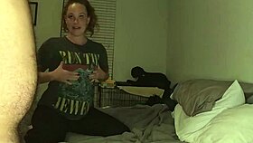 Sexy Sarah, the good wife, gives an amazing blowjob to her man. Just another day!