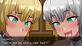 As irmãs fazem um boquete no pau pequeno do príncipe - ntr sisters - ciella & luciella - parte 9