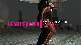 In the dance court, she grinds and gets taken