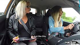 Euro Les Publicly Pussylicking Driving Teacher, I'm So Into This Outdoor Vibe!