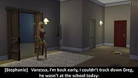 Vanessa's special guest arrives at the wedding in sims 4