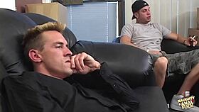 Can two lucky guys really ram a blonde girl's ass and pussy like crazy?