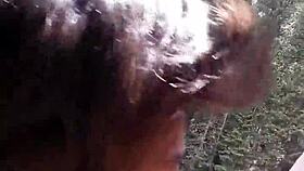 i petite latina suck huge cock and swallow cum by riverfront