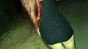 fanny's flashing her ass without panties on the street, wanna see?