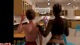 Futa3DX - Hot Horny Babe with BIG TITS Shoves Monster Cock Deep