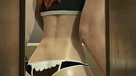 Aloy engages in threesome deepthroat with perfect ass in full video