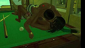 i-i was playing on the pool table and accidentally knocked over the balls