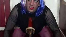 A shy sissy crossdresses and gets humiliated in homemade bisexual anal