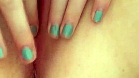 Solo british whore fucks cunt with dildo in hairy pussy masturbation.