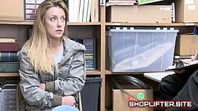 behind the scenes, creepy cop stripsearching young teen in backroom shop
