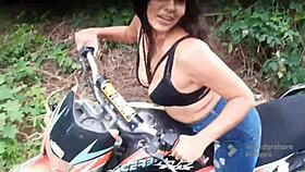 Latina Girlfriend Fights Boyfriend, Calls Stepbrother For Anal Fuck