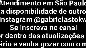 gabriela stokweel giving deepthroat blowjob with cum in mouth