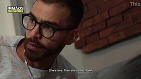 Stepfather Teaches Stepson To Fuck Deliciously Featuring Blowjob And Anal