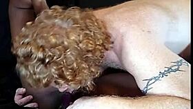 Interracial wife takes monster black cock with intense webcam fucking action.