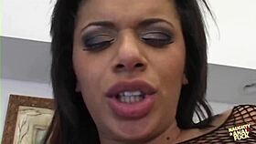 Busty Alexis Silver lets this guy ram her asshole hard and cum inside her.