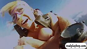 Badass babes conquer sky diving and boar hunting adventures