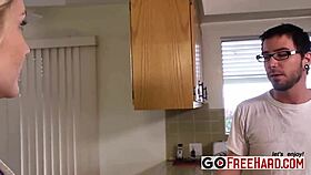 Alanah Rae Sucks Cock and Gets Cumshot on Big Tits!