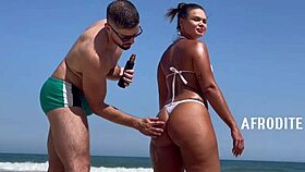 Public display of affection at the beach in a rather explicit manner