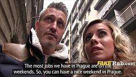 husband has no clue his blonde wife cheated in lingerie for 300 euro