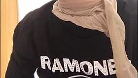 got stockings over my face, looking like a total pig!