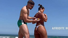 Afrodite Sucks Dick In Doggystyle On Barra Da Tijuca Beach With Group Gangbang