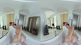 My slutty girlfriend is soaped up for hardcore sex