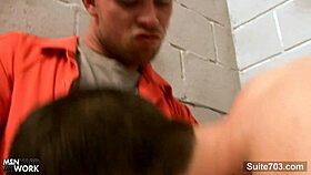 hottie gays are just hanging out and talking in the prison