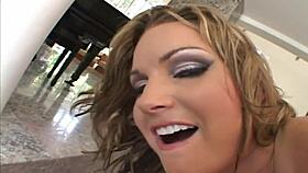 wow, this pornstar sucks cock in an intense blowbang session!