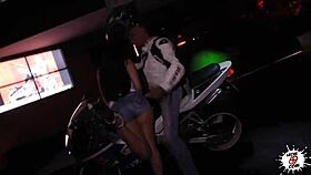 latina blowjob in public group sex party