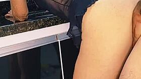 Blonde Couple Fucks In The Kitchen Sink