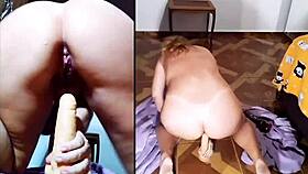 anal close-up dildo fucking my slutty ass