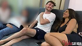 hanging out with the young blonde and latina girls