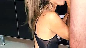 Blonde Couple Fucks In The Kitchen Sink