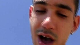 Young Israeli guys engage in intense blowjob and fisting with cum